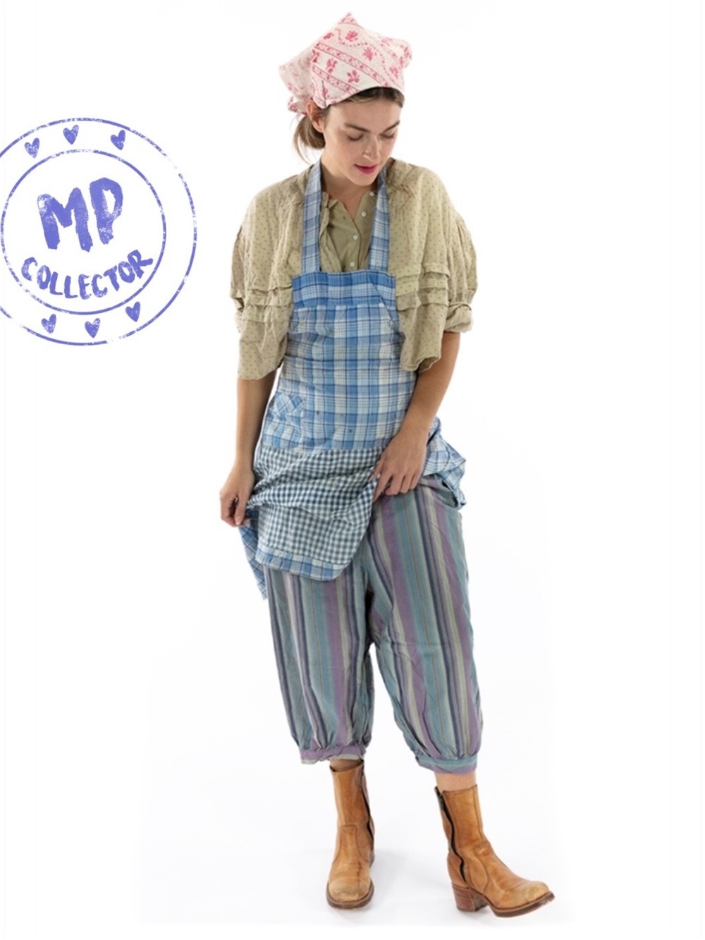 Magnolia Pearl Jade Trousers N PANTS 060 in Fruit Stand Stripe